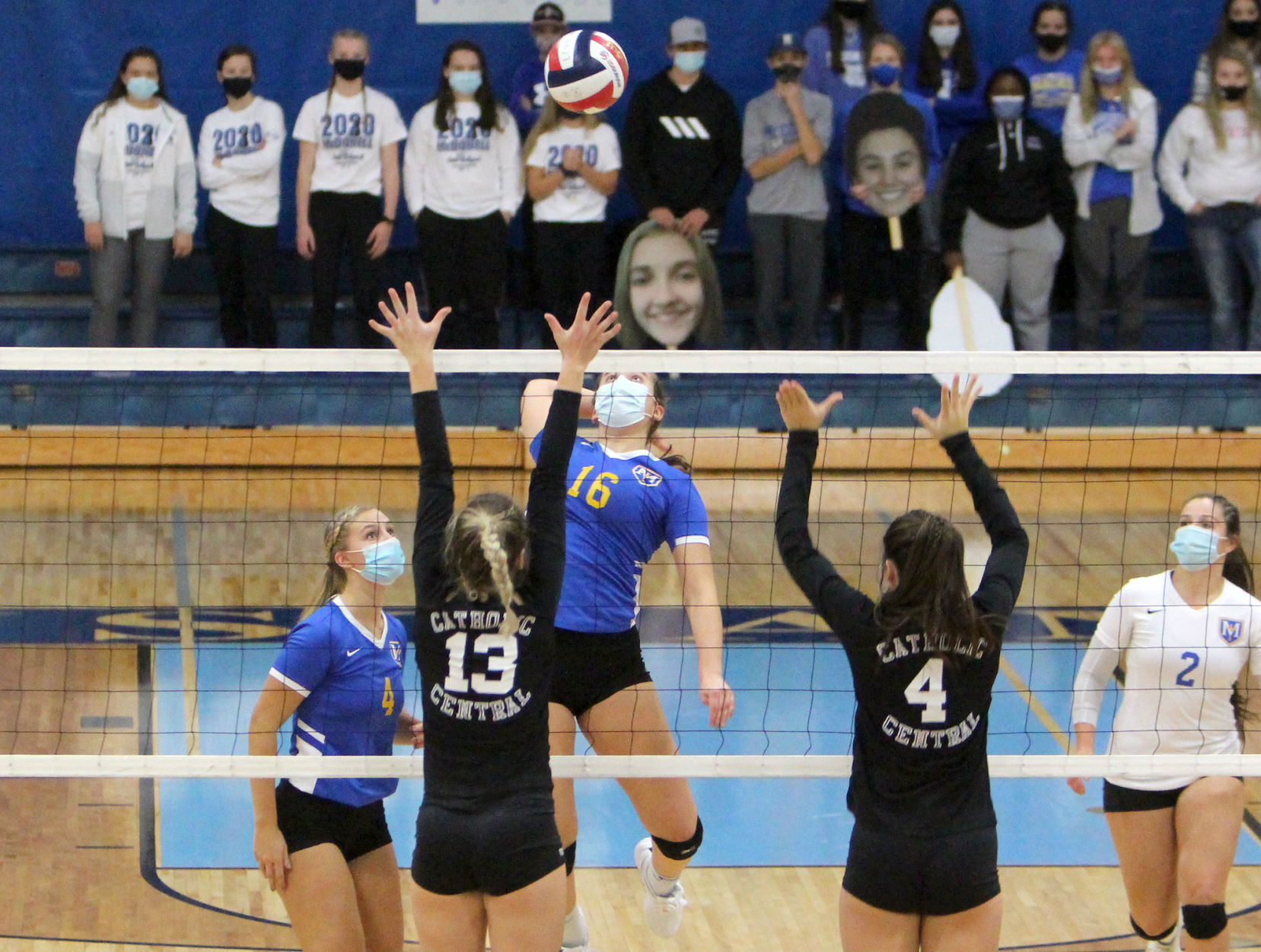 McDonell volleyball vs Catholic Central at Division 4 state championship 11-7-20